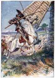 Und er stieß seine Lanze in das Segel, Illustration aus 