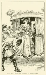 "Old Mob" beraubt die Herzogin von Portsmouth (Gravur)