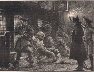 Pressebande bei der Arbeit