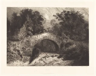 Eine Brücke in der Auvergne