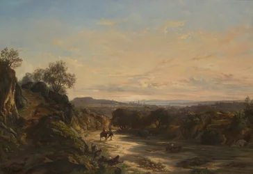 Auf der Straße nach Nizza, um 1844
