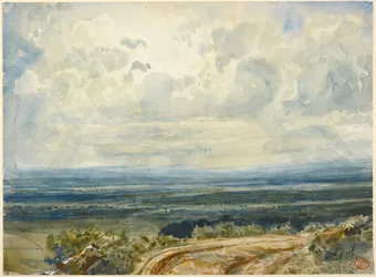 Blick auf ein Tal in der Normandie