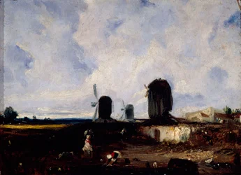 Windmühlen auf den Ebenen von Montrouge, ca. 1820
