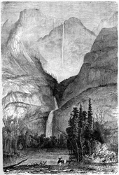 Yosemite-Fälle, Kalifornien, 19. Jahrhundert