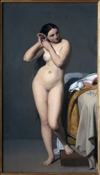 Akt an der Konsole. Paul Jourdy (1805-1856). Französische Kunst