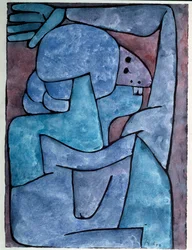 Verleumdende Frau - Gemälde