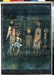 Masken. Gemälde von Paul Klee (1879-1940)