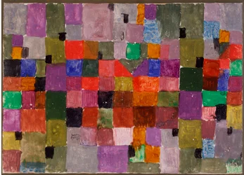 Nördlicher Ort (Place du Nord) Mischtechnik auf Karton von Paul Klee (1879-1940)