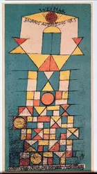 Postkarte für die Bauhaus-Ausstellung 