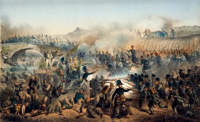 Die Schlacht am Fluss Chernaya am 16. August 1855