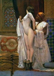 Harem: Nach dem Bad, um 1894