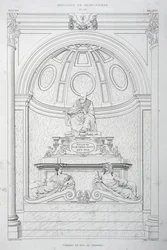 Grabdenkmal von Papst Paul III. (Farnese), Gravur aus Der Vatikan und die Basilika St. Peter