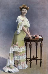 Französische Komödiantin Blanche Toutain, Foto von Paul Nadar aus der französischen Zeitung "Le Theatre" Februar 1905