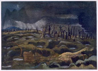 Abenddämmerung, aus Britische Künstler an der Front, Fortsetzung der Westfront, Teil Drei, Paul Nash