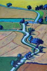Weg im Sommer (Nahaufnahme)