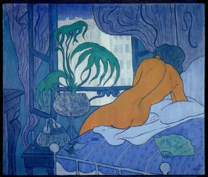 Das blaue oder nackte Zimmer am Fächer, 1891. Maße: 0,45 x 0,54 m. Privatsammlung