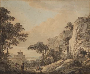 Landschaft mit Reiter