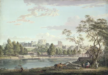 Schloss Windsor, von der anderen Seite der Themse