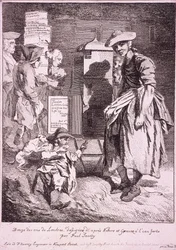 Frau mit einem Guckkasten, Rufe von London