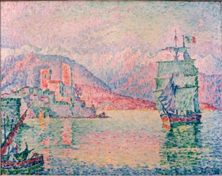 Hafen von Antibes im Abendlicht