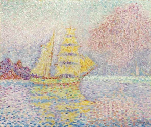 Italienische Brigg in Agay, 1901