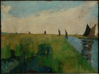 Hamme-Landschaft mit Torfkähnen