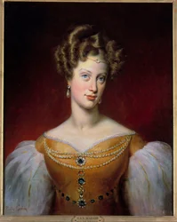 Porträt von Marie Caroline, Prinzessin von Bourbon - Sizilien und Herzogin von Berry (1798-1870)