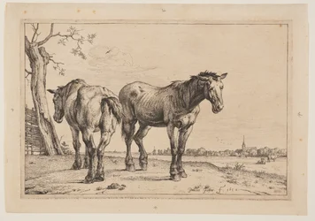 Das Pflugpferd, aus der Serie von Pferden