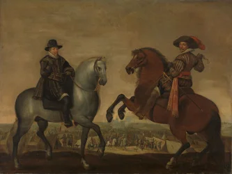 Prinzen Maurits und Frederik Hendrik zu Pferd, ca. 1630-1635
