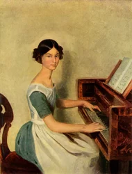 Porträt von Nadezhda Petrovna Zhdanovichova, 1849, 1965