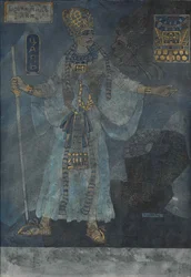 Der König von Ägypten. Kostümentwurf für die Oper Aida von Giuseppe Verdi, ca. 1900