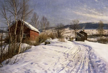 Eine Winterlandschaft, Lillehammer