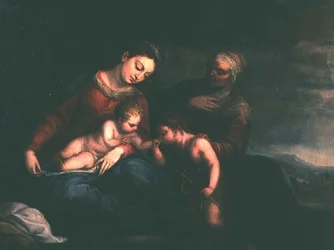 Die Jungfrau und das Kind mit St. Elisabeth und Johannes dem Täufer