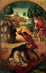 Ermordung des Heiligen Petrus von Verona, Ende des 15. Jahrhunderts