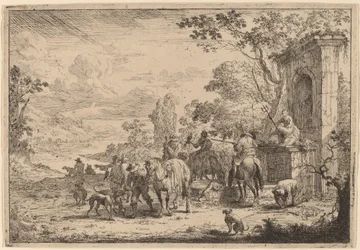 Jäger ruhen sich aus