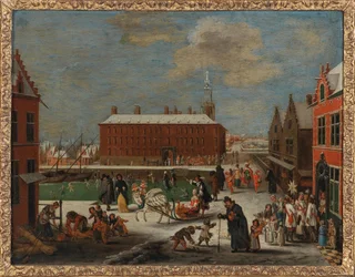 Winter in einer Stadt
