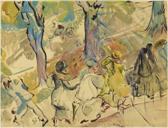 Jarvis Street Bürgersteig, ca. 1936