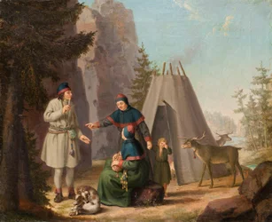 Die Kostüme der Lappen, ca. 1800