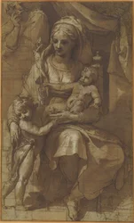 Die Heilige Familie mit dem kleinen Johannes dem Täufer