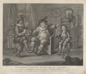 Sir Andrew Aguecheek, Sir Toby Belch und der Clown - "Was ihr wollt", Akt II, Szene III