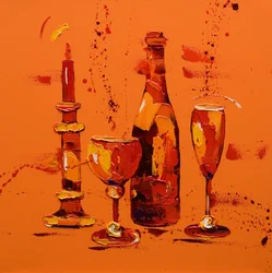 Stillleben in Orange