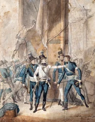 Prinz Karl XIII. von Schweden in der Schlacht von Hogland am 17. Juli 1788