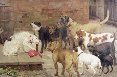 Der Hund mit dem Abendessen seines Herrn, 1892