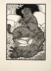 Arbeitsteilung, aus Hundert Anekdoten über Tiere, veröffentlicht 1924