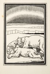 Mütterliche Zuneigung, aus Hundert Anekdoten über Tiere, veröffentlicht 1924