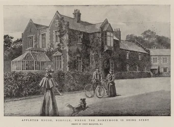 Appleton House, Norfolk, wo die Flitterwochen verbracht werden
