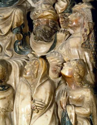 Geschnitzte Figuren von der Predella des Hauptaltars der Kathedrale von Tarragona