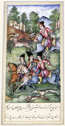 Eine Illustration aus "Qabus Nameh", 19. Jahrhundert