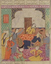 Die Klage von Farude, Illustration aus dem Shahnama (Buch der Könige) von Abul-Qasim Manur Firdawsi