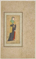 Frau mit einem Blumenstrauß, ca. 1595